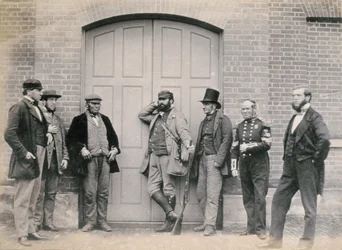 Staff a Holkham Hall, Norfolk, c.1863