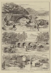 Schizzi di pesca sul Dodder, Irlanda