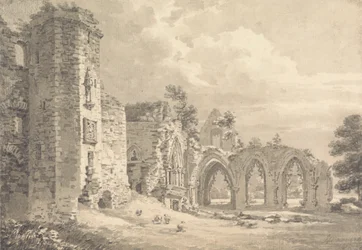 Le rovine del Collegio di Lincluden, vicino a Dumfries