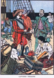 Tesoro catturato (litografia a colori)
