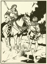 Carlo Magno e il carbonaio (incisione)