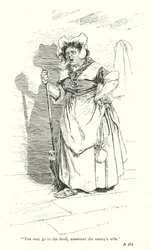 Illustrazione per Un viaggio sentimentale di Laurence Sterne (litografia)