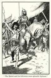 "Il Mahdi e i suoi seguaci erano splendidi combattenti" (litografia)