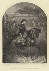 Sua Maestà la Regina Vittoria al campo di Chobham