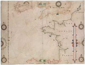 Mappa del Golfo di Biscaglia e Canale della Manica