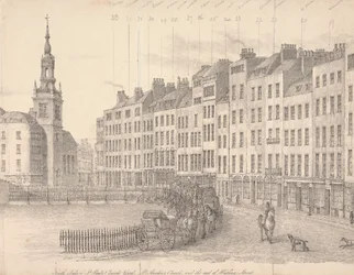 Lato sud del cortile della chiesa di San Paolo