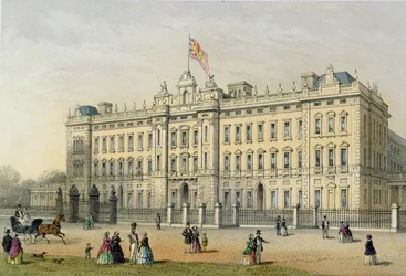 Buckingham Palace, inciso da Bachelier, pub. 1854