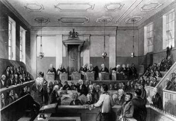 Central Criminal Court, The Old Bailey, inciso da H. Melville