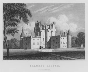 Castello di Glamis, Forfarshire (incisione)