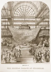 Inaugurazione del Crystal Palace a Sydenham da parte della regina Vittoria il 10 giugno 1854