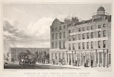 Tempio delle Muse, Finsbury Square, da 