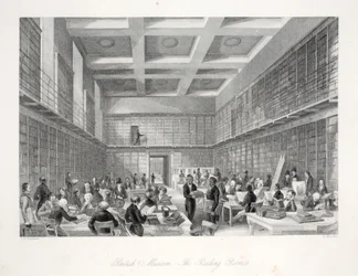 Sala di lettura e biblioteca al British Museum, da 