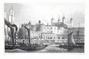 La Torre di Londra, dal Tamigi, da 