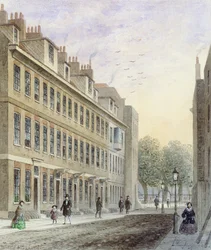 Veduta di Fludyer Street, verso St. James