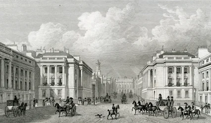 Waterloo Place e parte di Regent Street, pub.1828