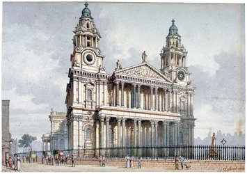 Facciata ovest della Cattedrale di San Paolo, Città di Londra