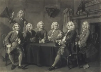 Il club degli Aldermen di Benn, inciso da J. Faber