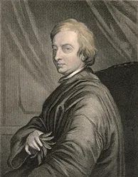 Ritratto di John Dryden (1631-1700) inciso da Charles Edward Wagstaff (n.1808) pub. da William Mackenzie
