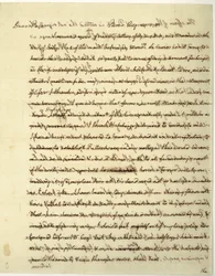 Lettera autografa firmata come Ministro degli Stati Uniti in Francia, a Dr. John Page