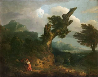Una tempesta - Prospero, Miranda e Calibano osservano il naufragio