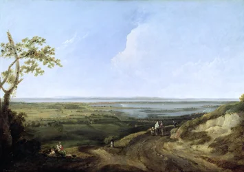 Vista di Portsmouth da Portsdown Hill