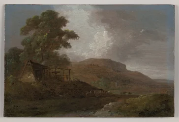 Paesaggio gallese con miniere di piombo