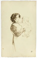 Giovane donna con bambino