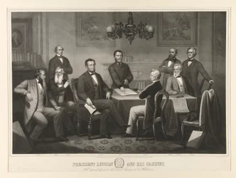 Il Presidente Lincoln e il suo Gabinetto