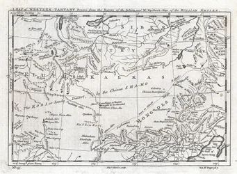 Una carta della Tartaria occidentale disegnata dal rilievo dei gesuiti e dalla carta dell