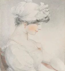 Ritratto di Julia Angerstein, mezzo busto, di profilo a destra