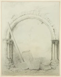 Archi e colonne nei locali di Mereweather tra Via Nicholas e Via Corn