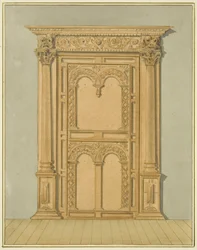 Portale intagliato in quercia, 6 Redcliffe Street