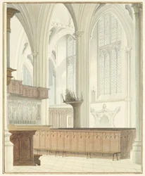 Interno della Cattedrale di Bristol, vicino all