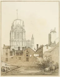 Chiesa di Redcliffe e parte di Redcliffe Hill con la Torre del Colpo