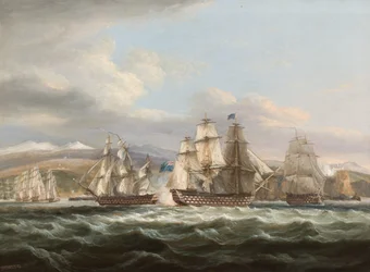 La H.M.S. Caledonia insegue la squadra francese a Tolone