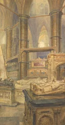 Le tombe di Enrico III e della regina Eleonora, Abbazia di Westminster, 1904