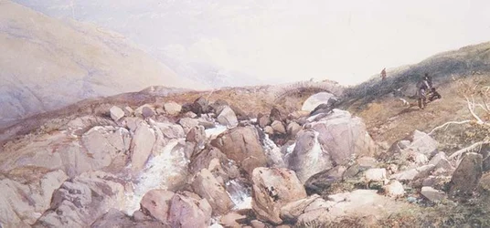 Riposo presso un ruscello delle Highlands
