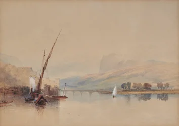 Scena di lago italiano