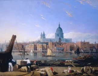La città da Bankside, 1820s