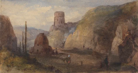 Paesaggio roccioso con forte