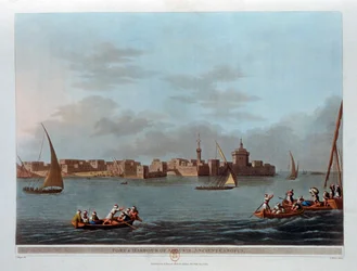 Forte e Porto di Aboukir, Antico Canopo, Egitto, 1801