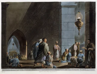 Tomba della Vergine Maria. In "Vedute in Egitto"