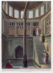 Vista del nilometro, Il Cairo, Egitto, 1802