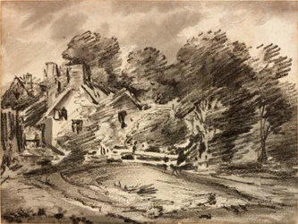 Paesaggio con cottage