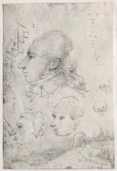 Studi di teste verso, c. 1820s