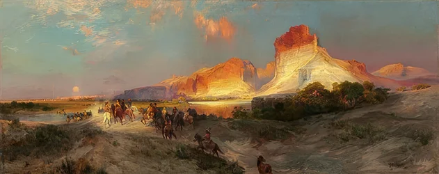 Scogliere del fiume Green, Wyoming. 1881