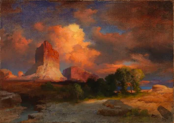Nuvola al tramonto, Green River, Wyoming