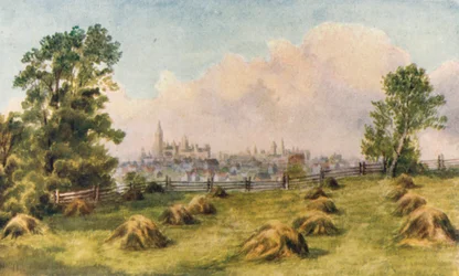 Ottawa, dai pressi della Experimental Farm (litografia a colori)