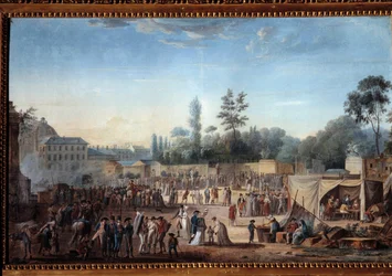 Vista delle Tuileries e della Place de la Révolution
