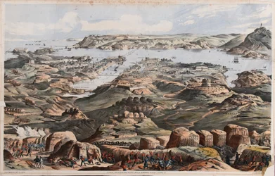 Veduta di Sebastopoli dalle opere d